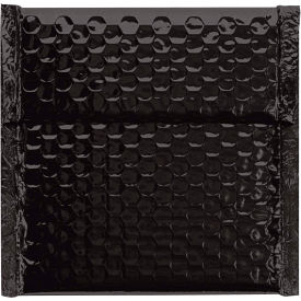 Global Industrial B1638396 Global Industrial™ Glamour Bubble Mailers, 7"W x 6-3/4"L, Black, 72/Pack image.
