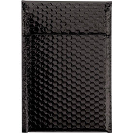 Global Industrial B1638425 Global Industrial™ Glamour Bubble Mailers, 7-1/2"W x 11"L, Black, 72/Pack image.