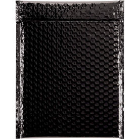Global Industrial B1638458 Global Industrial™ Glamour Bubble Mailers, 9"W x 11-1/2"L, Black, 100/Pack image.