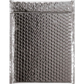 Global Industrial B1638459 Global Industrial™ Glamour Bubble Mailers, 9"W x 11-1/2"L, Silver, 100/Pack image.