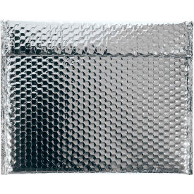 Global Industrial B1638453 Global Industrial™ Glamour Bubble Mailers, 13-3/4"W x 11"L, Silver, 48/Pack image.