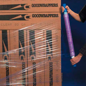 J.C Parry & Sons Co. Inc BN101000 Goodwrappers™ Stretch Wrap W/Extended Core Handle, Cast, 80 Gauge, 10"Wx1000L, Purple image.