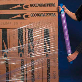 J.C Parry & Sons Co. Inc BN151000 Goodwrappers™ Stretch Wrap W/Extended Core Handle, Cast, 80 Gauge, 15"Wx1000L, Purple image.