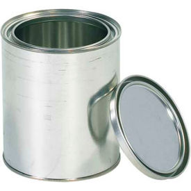 Global Industrial B1645989 Global Industrial™ Paint Cans, 1 Qt., Silver, 36/Pack image.