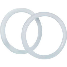 Global Industrial B1645841 Global Industrial™ Locking Rings 1 Gal. Paint Can, White, 100/Pack image.