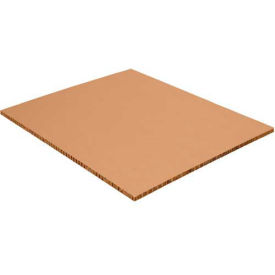 Global Industrial B1645666 Global Industrial™ Honeycomb Pallet Sheets, 48"L x 40"W x 1"H, Kraft, 40/Pack image.