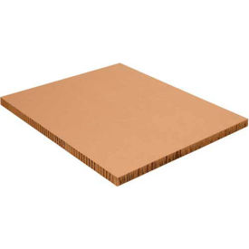 Global Industrial B1645665 Global Industrial™ Honeycomb Pallet Sheets, 48"L x 40"W x 2"H, Kraft, 20/Pack image.