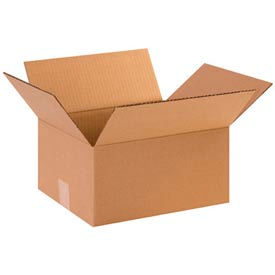 Global Industrial™ Heavy Duty Cardboard Corrugated Boxes 12""L x 10""W x 8""H Kraft