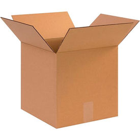 Global Industrial B68985 Global Industrial™ Heavy Duty Cardboard Corrugated Boxes, 12"L x 12"W x 12"H, Kraft image.