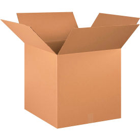 Global Industrial B68994 Global Industrial™ Heavy Duty Cardboard Corrugated Boxes, 20"L x 20"W x 20"H, Kraft image.