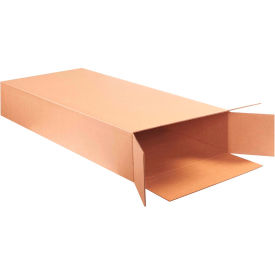 Global Industrial B1638576 Global Industrial™ Side Loading Cardboard Corrugated Boxes, 20"L x 8"W x 50"H, Kraft image.