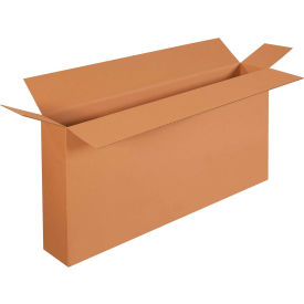 Global Industrial B1638403 Global Industrial™ Side Loading Cardboard Corrugated Boxes, 48"L x 8"W x 24"H, Kraft image.