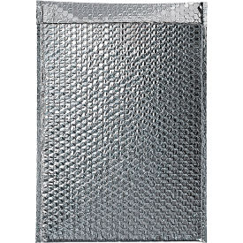 Global Industrial™ Cool Shield Thermal Bubble Mailers 12""W x 17""L Silver 50/Pack