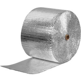 Global Industrial B1645855 Global Industrial™ Cool Shield Thermal Bubble Roll, 12"W x 125L x 3/16" Bubble, Silver image.
