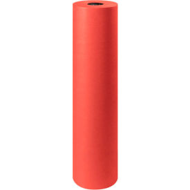 Global Industrial B1580323 Global Industrial™ Colored Kraft Paper, 30 lbs., 36"W x 1000L, Red, 1 Roll image.
