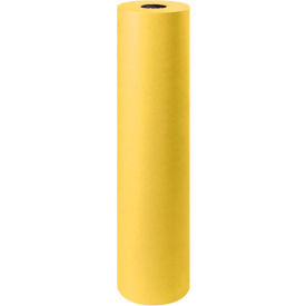 Global Industrial B1580372 Global Industrial™ Colored Kraft Paper, 50 lbs., 36"W x 1000L, Yellow, 1 Roll image.
