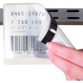 Magnetic Tape Strips, 4"W x 6"L, Black, Case of 50 view 2