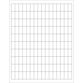 Tape Logic Rectangle Laser Labels 1"L x 1/2"W White 160 Labels/Sheet 