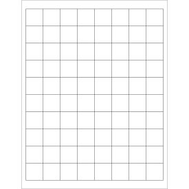Tape Logic Rectangle Laser Labels 1"L x 1"W White 80 Labels/Sheet 