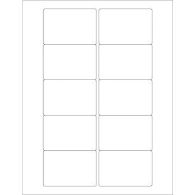 Tape Logic Weather-Resistant Laser Labels 2"L x 3"W White 10 Labels/Sheet 