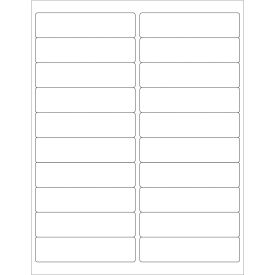 Weather-Resistant Laser Labels, 1"L x 4"W, White, 10 Labels/Sheet view 2