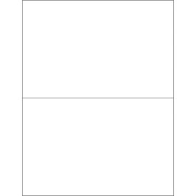 Tape Logic Weather-Resistant Laser Labels 5-1/2"L x 8-1/2"W White 2 Labels/Sheet 