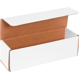 Global Industrial B40127 Global Industrial™ Corrugated Mailers, 10"L x 3"W x 3"H, White image.