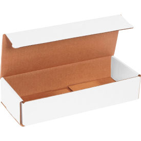 Global Industrial B40128 Global Industrial™ Corrugated Mailers, 10"L x 4"W x 2"H, White image.