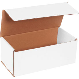 Global Industrial B1638257 Global Industrial™ Corrugated Mailers, 10"L x 5"W x 4"H, White image.