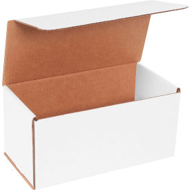 Global Industrial B546175 Global Industrial™ Corrugated Mailers, 10"L x 5"W x 5"H, White image.