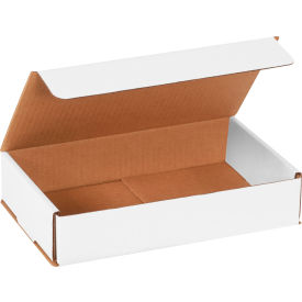 Global Industrial B1638390 Global Industrial™ Corrugated Mailers, 10"L x 6"W x 2"H, White image.