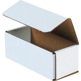 Global Industrial B1638646 Global Industrial™ Corrugated Mailers, 10"L x 6"W x 4"H, White image.