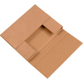 Global Industrial B40250 Global Industrial™ Corrugated Easy-Fold Mailers, 10-1/4"L x 8-1/4"W x 1-1/4"H, Kraft image.