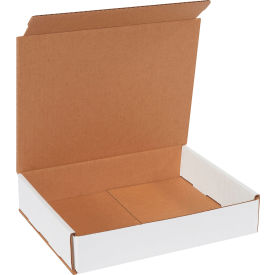 Global Industrial B2205695 Global Industrial™ Corrugated Mailers, 10"L x 8"W x 2"H, White image.