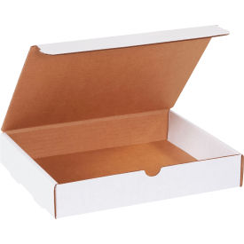 Global Industrial B40222 Global Industrial™ Corrugated Literature Mailers, 11-1/8"L x 8-3/4"W x 2"H, White image.