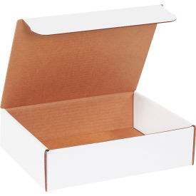 Global Industrial B40224 Global Industrial™ Corrugated Literature Mailers, 11-1/8"L x 8-3/4"W x 3"H, White image.