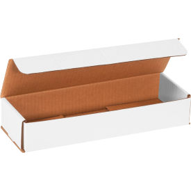 Global Industrial B1638279 Global Industrial™ Corrugated Mailers, 12"L x 4"W x 2"H, White image.