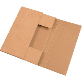 Global Industrial B1638651 Global Industrial™ Corrugated Easy-Fold Mailers, 17-1/4"L x 11-1/4"W x 2"H, Kraft image.