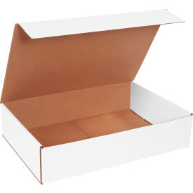 Global Industrial B2205253 Global Industrial™ Corrugated Mailers, 18"L x 12"W x 4"H, White image.