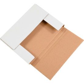 Global Industrial B40234 Global Industrial™ Corrugated Easy-Fold Mailers, 11-1/8"L x 8-5/8"W x 2"H, White image.