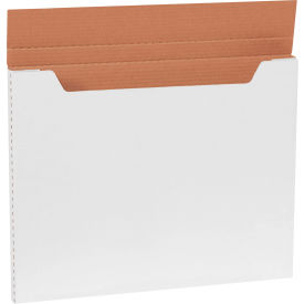 Global Industrial B40238 Global Industrial™ Corrugated Jumbo Fold-Over Mailers, 20"L x 16"W x 1"H, White image.