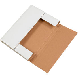 Corrugated Easy-Fold Mailers, 12-1/8"L x 9-1/8"W x 4"H, White view 2