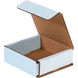 Global Industrial B40135 Global Industrial™ Corrugated Mailers, 3"L x 3"W x 1"H, White image.