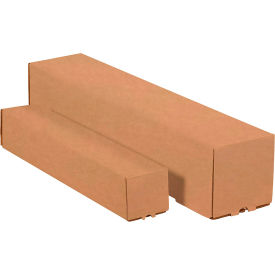 Global Industrial B2275069 Global Industrial™ Square Mailing Tubes, 3"W x 3"D x 18"L, Kraft image.
