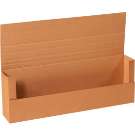 Global Industrial B2208429 Global Industrial™ Corrugated Jumbo Fold-Over Mailers, 36"L x 12"W x 6"H, Kraft image.