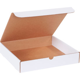 Global Industrial B40297 Global Industrial™ Corrugated Literature Mailers, 11-3/4"L x 10-3/4"W x 2-1/4"H, White image.