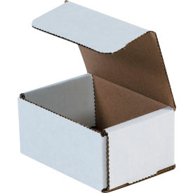 Global Industrial B40140 Global Industrial™ Corrugated Mailers, 4"L x 3"W x 2"H, White image.