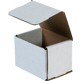 Global Industrial B40141 Global Industrial™ Corrugated Mailers, 4"L x 3"W x 3"H, White image.