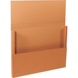 Global Industrial B1638668 Global Industrial™ Corrugated Jumbo Fold-Over Mailers, 48"L x 36"W x 3"H, Kraft image.