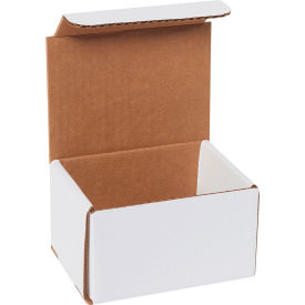 Global Industrial B40159 Global Industrial™ Corrugated Mailers, 5"L x 4"W x 3"H, White image.